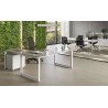 Scrivania executive loop vetro