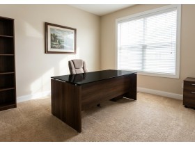 Scrivania piano in vetro