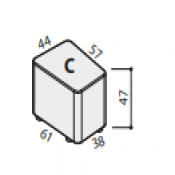 Pouf - componibile - varie forme geometriche : Variante 44x57