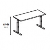 Tavolo scrivania regolabile in altezza : Variante 100x80