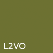 Scrivania Imperial con piano laccato e cassettiera : Variante verde oliva