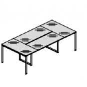 Meeting table funny piano vetro : Variante 340x164