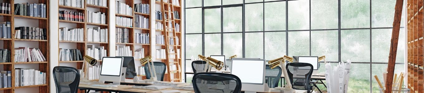 Libreria per ufficio: soluzioni funzionali e componibili